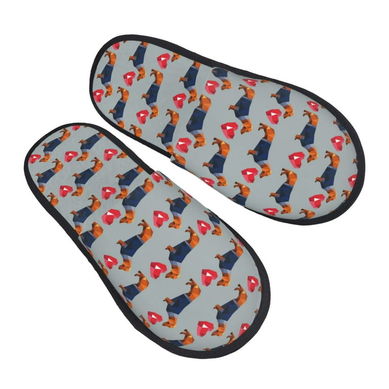 Mens dachshund slippers hotsell