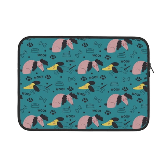 Bingfone Dachshund Dog Laptop Sleeve Case 15 inch , 360° Protective Computer Carrying Bag