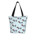 thumbnail image 1 of Bingfone Dachshund Dog Puppy Women Shoulder Tote Bags Casual Bag Ladies Shopping Handbag, 1 of 6