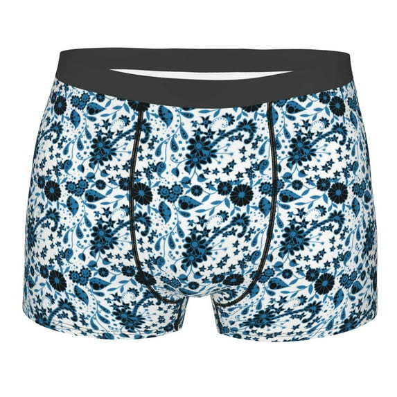 Bingfone Daisies Flowers Men's Underwear - Casual Stretch Boxer Briefs-Medium