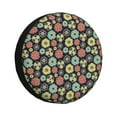 thumbnail image 1 of Bingfone Daisies Flowers Spare Tire Cover Weatherproof Universal Wheel Protectors for RV Camper Travel Trailer SUV Truck-16 inch, 1 of 8