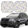 thumbnail image 1 of Bingfone Daisies Flowers Windshield Sun Shade 2-Piece Foldable Car Front Window Sunshade for Most Sedans SUV Truck - Medium, 1 of 7