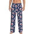 thumbnail image 1 of Bingfone Daisy Flowers Mens All Over Print Sleep Pajama Pants-X-Large, 1 of 5