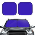 thumbnail image 1 of Bingfone Darkblue Print 2-Piece Sun Shade Front Windshield - Foldable Car Front Window Sunshades For Most Sedans Suv Truck - Large, 1 of 7