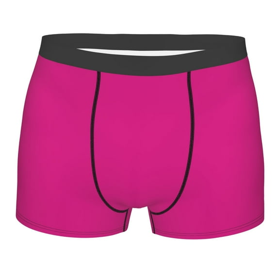 Bingfone Darkmagenta Men'S Underwear - Casual Stretch Boxer Briefs-X-Large