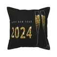thumbnail image 1 of Bingfone Decorative Pillow Covers 16"X16" Happy New Year 2024 (2) Couch Pillow Cases Modern Farmhouse Covers For Couch Sofa Bed, 1 of 9