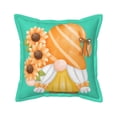 thumbnail image 1 of Bingfone Decorative Pillow Covers 16"X16" Sunflower Gnomes 2 Couch Pillow Cases Modern Farmhouse Covers For Couch Sofa Bed, 1 of 9