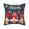 thumbnail image 1 of Bingfone Decorative Pillow Covers 16"X16" Three Cute Christmas Gnomes Couch Pillow Cases Modern Farmhouse Covers For Couch Sofa Bed, 1 of 9
