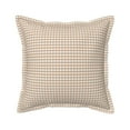 thumbnail image 1 of Bingfone Decorative Pillow Covers 18"X18" Brown Gingham Couch Pillow Cases Modern Farmhouse Covers For Couch Sofa Bed, 1 of 9