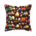thumbnail image 1 of Bingfone Decorative Pillow Covers 18"X18" Construction Truck Couch Pillow Cases Modern Farmhouse Covers For Couch Sofa Bed, 1 of 9