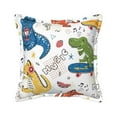 thumbnail image 1 of Bingfone Decorative Pillow Covers 18"X18" Dinosaur Couch Pillow Cases Modern Farmhouse Covers For Couch Sofa Bed, 1 of 9