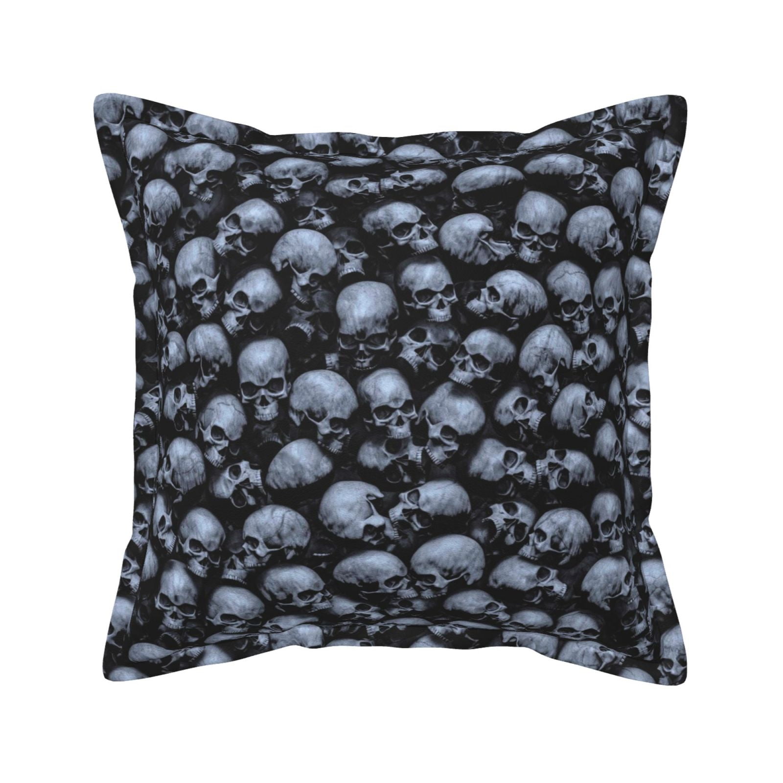 Bingfone Decorative Pillow Covers 18"X18" Gothic Skull Couch Pillow ...