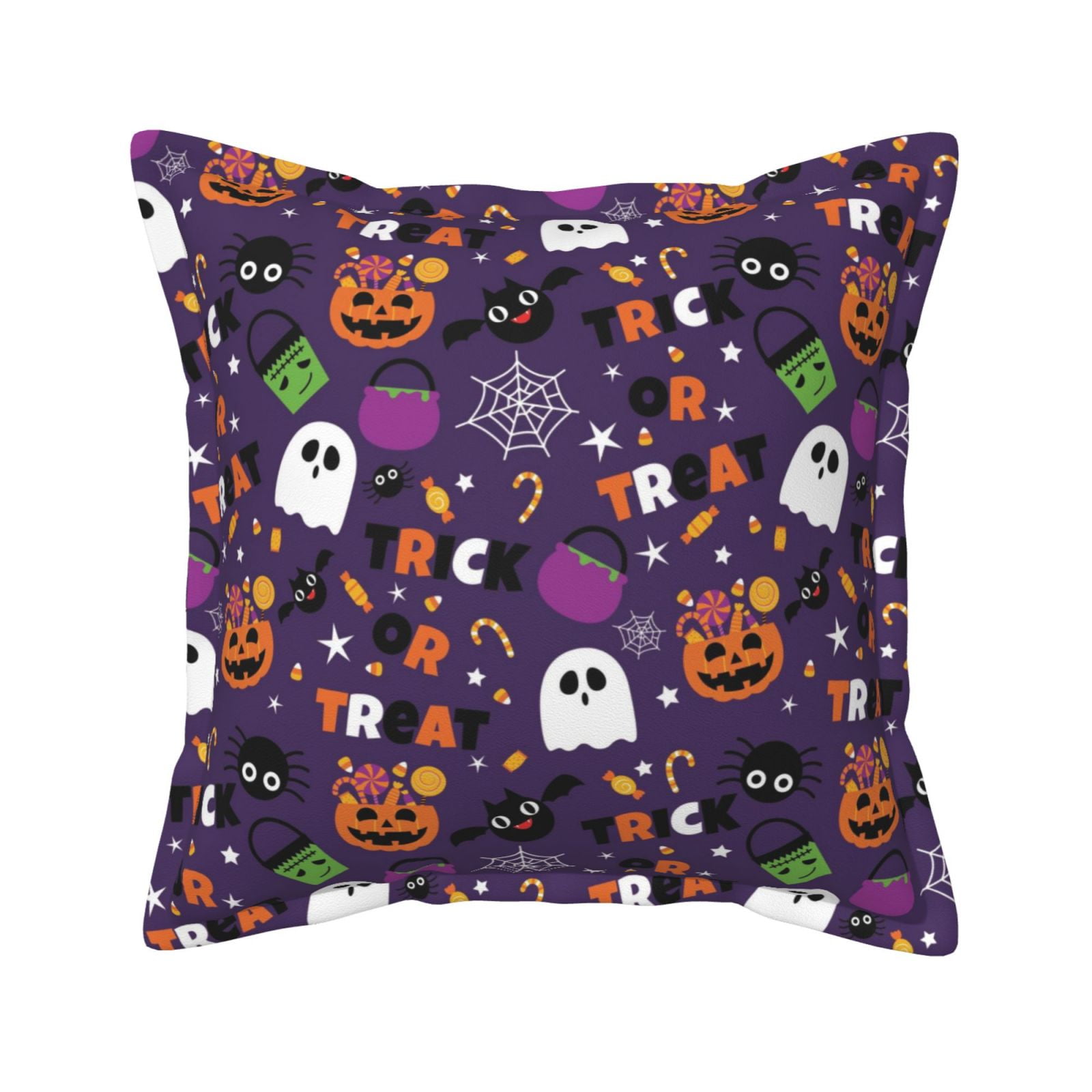 Silky Pillow Cover 18x18 Inches - Luxury Couch Cushion Case, Zippered, Decorative (Cover Only)