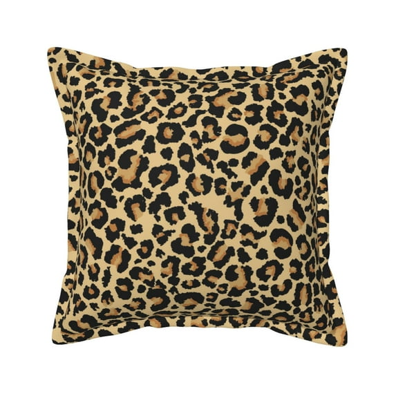Bingfone Decorative Pillow Covers 18"X18" Leopard Print Couch Pillow Cases Modern Farmhouse Covers For Couch Sofa Bed