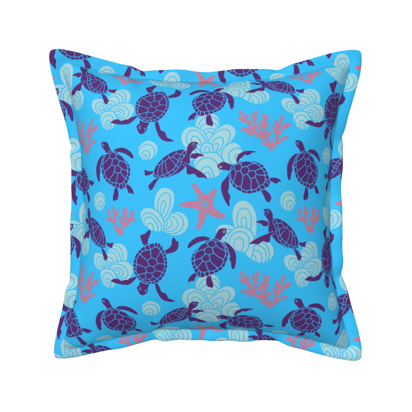 Bingfone Decorative Pillow Covers 18"X18" Ornamental Turtles Couch