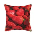 thumbnail image 1 of Bingfone Decorative Pillow Covers 18"X18" Strawberry Red Couch Pillow Cases Modern Farmhouse Covers For Couch Sofa Bed, 1 of 9