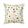 thumbnail image 1 of Bingfone Decorative Pillow Covers 18"X18" Sushi And Rolls Couch Pillow Cases Modern Farmhouse Covers For Couch Sofa Bed, 1 of 9