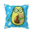 thumbnail image 1 of Bingfone Decorative Pillow Covers 20"X20" Avocado With Glasses Couch Pillow Cases Modern Farmhouse Covers For Couch Sofa Bed, 1 of 9
