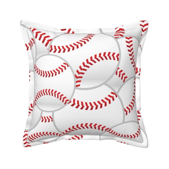 Bingfone Decorative Pillow Covers 20"X20" Baseballs Couch Pillow Cases Modern Farmhouse Covers For Couch Sofa Bed