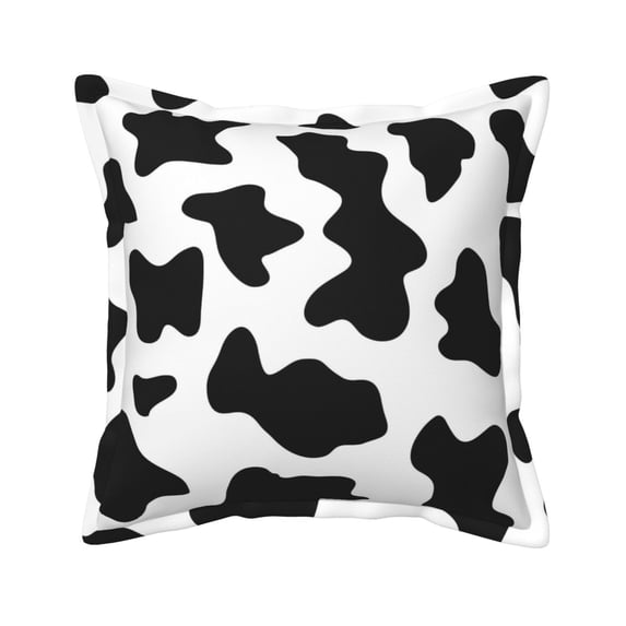 Bingfone Decorative Pillow Covers 20"X20" Milk Cow Couch Pillow Cases Modern Farmhouse Covers For Couch Sofa Bed