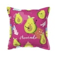 thumbnail image 1 of Bingfone Decorative Pillow Covers 20"X20" Pink Green Avocado Couch Pillow Cases Modern Farmhouse Covers For Couch Sofa Bed, 1 of 9