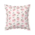 Bingfone Decorative Pillow Covers Floral Strawberr Couch Pillow Cases