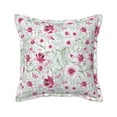 Bingfone Decorative Pillow Covers Lilies Flowers Couch Pillow Cases