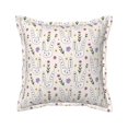 Bingfone Decorative Pillow Covers Purple Flower Rabbit Couch Pillow