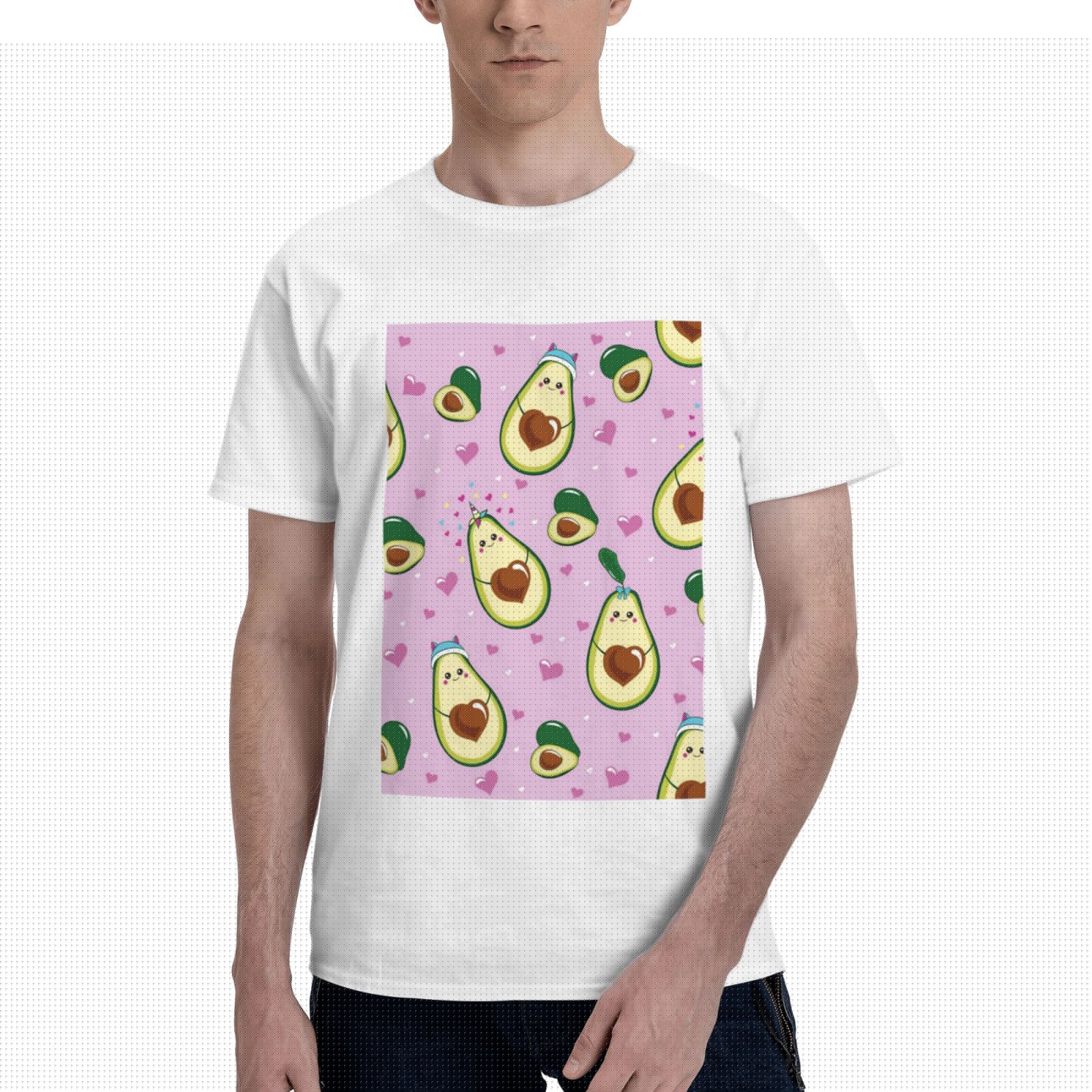 Bingfone Different Avocados Men'S Loose Fit Short-Sleeve Pocket T-Shirt