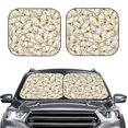 thumbnail image 1 of Bingfone Different Butterflys Windshield Sun Shade 2-Piece Foldable Car Front Window Sunshade For Most Sedans Suv Truck - Auto Sun Blocker Visor Protector Blocks Max Uv Rays - Small, 1 of 7