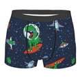 thumbnail image 1 of Bingfone Dinosaur Astronaut Space Surfing Men'S Underwear - Casual Stretch Boxer Briefs-X-Large, 1 of 9