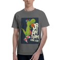thumbnail image 1 of Bingfone Dinosaur Basketball Player Men'S Loose Fit Short-Sleeve Pocket T-Shirt, 1 of 7