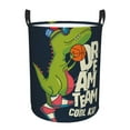 thumbnail image 1 of Bingfone Dinosaur Basketball Player Waterproof Foldable Laundry Hamper Bucket With Handles For Storage Bin,Clothes Hamper (Medium), 1 of 8