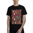 thumbnail image 1 of Bingfone Dinosaur Christmas Happy New Year Men'S Loose Fit Short-Sleeve Pocket T-Shirt, 1 of 7