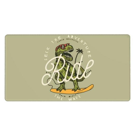 Bingfone Dinosaur Large Gaming Mouse Pad,Extended Desk Mousepad With Stitched Edges,Non-Slip Base,Water Resist Keyboard Pad For Gamer, Office & Home, 29.5 X 16 In