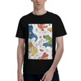 thumbnail image 1 of Bingfone Dinosaur Men'S Loose Fit Short-Sleeve Pocket T-Shirt, 1 of 7