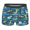 thumbnail image 1 of Bingfone Dinosaur On The Beach Vacation Men'S Underwear - Casual Stretch Boxer Briefs-X-Large, 1 of 9
