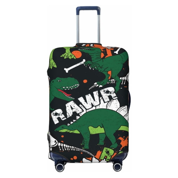 Bingfone Dinosaur Skeleton Luggage Cover Washable Suitcase Cover Protector Anti-Scratch Suitcase Cover Fits 18-32 Inch Luggage (without luggage)