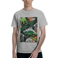 thumbnail image 1 of Bingfone Dinosaur Skeleton Men'S Loose Fit Short-Sleeve Pocket T-Shirt, 1 of 7