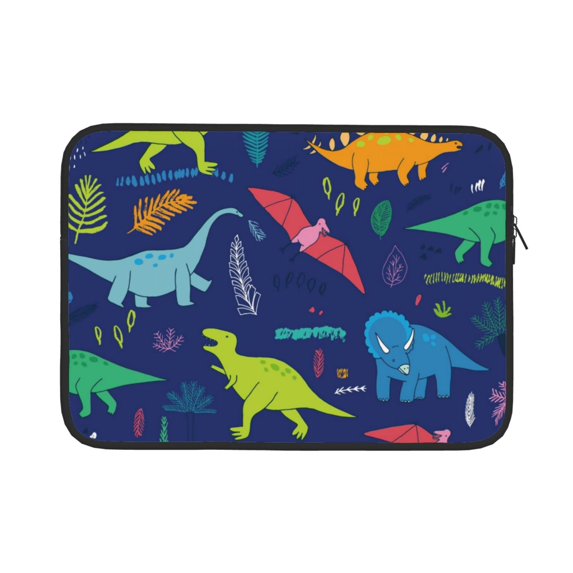 Bingfone Dinosaurs Laptop Sleeve Case 15 Inch, 360° Protective Computer Carrying Bag
