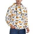 thumbnail image 1 of Bingfone Dog Faces Men's Drawstring Hoodie Long Sleeve Pocket Sweatshirts-Medium, 1 of 6