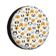 thumbnail image 1 of Bingfone Dog Faces Spare Tire Cover Weatherproof Universal Wheel Protectors For Rv Camper Travel Trailer Suv Truck-15 Inch, 1 of 1