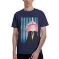 thumbnail image 1 of Bingfone Dog In Hairdresser Men'S Loose Fit Short-Sleeve Pocket T-Shirt, 1 of 7