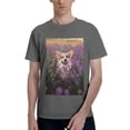 thumbnail image 1 of Bingfone Dog In Lavender Flowers Men'S Loose Fit Short-Sleeve Pocket T-Shirt, 1 of 7