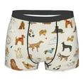thumbnail image 1 of Bingfone Dogs Funny Pets Men's Underwear - Casual Stretch Boxer Briefs-Small, 1 of 9