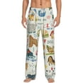 thumbnail image 1 of Bingfone Dogs Funny Pets Mens All Over Print Sleep Pajama Pants-Xx-Large, 1 of 9