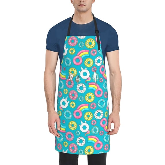 Bingfone Donut Apron Gifts For Men, Women Professional Grade Chef Apron for Kitchen,BBQ & Grill