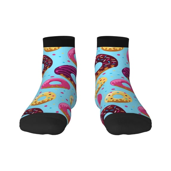 Bingfone Donuts Design Patterned Men'S Women'S Casual Cotton Socks
