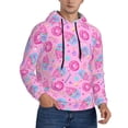 thumbnail image 1 of Bingfone Donuts Men's Drawstring Hoodie Long Sleeve Pocket Sweatshirts-Medium, 1 of 6