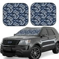 thumbnail image 1 of Bingfone Dragon Windshield Sun Shade 2-Piece Foldable Car Front Window Sunshade for Most Sedans SUV Truck - Large, 1 of 7